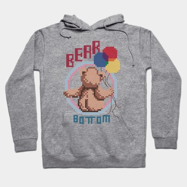 Bear Bottom Cross Stitch Hoodie by inotyler